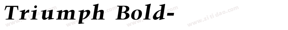Triumph Bold字体转换